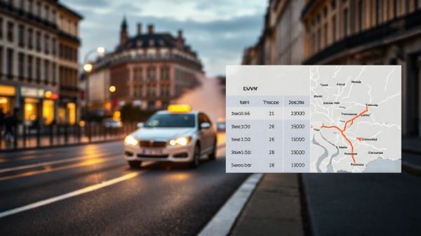 Comparer les trajets en taxi Lyon Grenoble et leurs tarifs